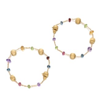 Gold and Multi-Gem Africa Bracelets