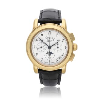 Limited Edition, a yellow gold automatic wristwatch with day, date, month, chronograph and moonphase